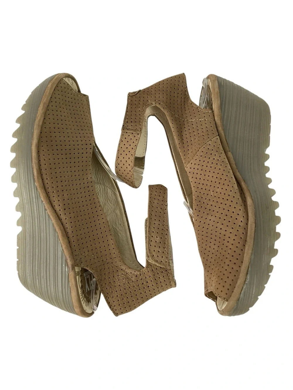 Fly London Yala Suede Ankle Strap Wedge Shoe, Size 38